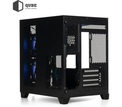 Корпус Qube REEF ARGB, Black, MiniTower, без БЖ, (REEF_GMNU3)