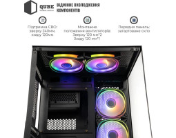 Корпус Qube REEF ARGB, Black, MiniTower, без БЖ, (REEF_GMNU3)-foto8