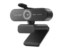 Веб-камера Emeet C60E 4K, Black, 8 Mp, 3840x2160/ 30 fps, мікрофон, автофокус, кут огляду 73°, шторка
