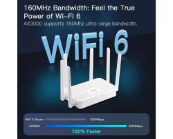 Роутер Fenvi FV-AX3000WR, White, WiFi 6-foto2