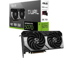 Відеокарта GeForce RTX 5070, ASUS, DUAL OC, 12Gb GDDR7, 192-bit, (DUAL-RTX5070-O12G)