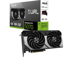 Відеокарта GeForce RTX 5070, ASUS, DUAL OC, 12Gb GDDR7, 192-bit, (DUAL-RTX5070-O12G) Відеокарта GeForce RTX 5070, ASUS, DUAL OC, 12Gb GDDR7, 192-bit, (DUAL-RTX5070-O12G)
