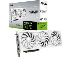 Відеокарта GeForce RTX 5070, ASUS, PRIME OC (WE), 12Gb GDDR7, 192-bit, (PRIME-RTX5070-O12G-WHITE)