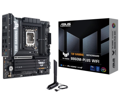 Материнська плата LGA1851, Asus TUF GAMING B860M-PLUS WIFI, MicroATX Материнська плата LGA1851, Asus TUF GAMING B860M-PLUS WIFI, MicroATX
