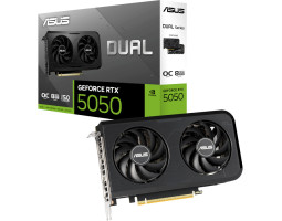 Відеокарта GeForce RTX 5050, Asus, DUAL OC, 8Gb GDDR6, 128-bit, (DUAL-RTX5050-O8G) Відеокарта GeForce RTX 5050, Asus, DUAL OC, 8Gb GDDR6, 128-bit, (DUAL-RTX5050-O8G)