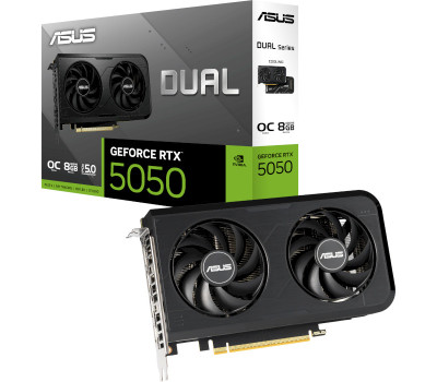 Відеокарта GeForce RTX 5050, Asus, DUAL OC, 8Gb GDDR6, 128-bit, (DUAL-RTX5050-O8G) Відеокарта GeForce RTX 5050, Asus, DUAL OC, 8Gb GDDR6, 128-bit, (DUAL-RTX5050-O8G)
