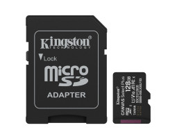 Карта пам`яті microSDXC, 128Gb, Kingston Canvas Select Plus, SD адаптер, (SDCS3/ 128GB)