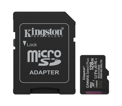 Карта пам`яті microSDXC, 128Gb, Kingston Canvas Select Plus, SD адаптер, (SDCS3/ 128GB) Карта пам`яті microSDXC, 128Gb, Kingston Canvas Select Plus, SD адаптер, (SDCS3/ 128GB)
