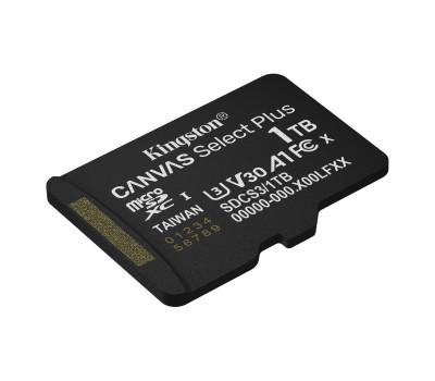 Карта пам`яті microSDXC, 1Tb, Kingston Canvas Select Plus, без адаптера, (SDCS3/ 1TBSP) Карта пам`яті microSDXC, 1Tb, Kingston Canvas Select Plus, без адаптера, (SDCS3/ 1TBSP)