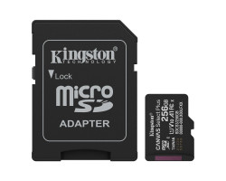 Карта пам`яті microSDXC, 256Gb, Kingston Canvas Select Plus, SD адаптер, (SDCS3/ 256GB)