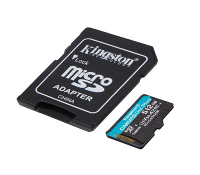 Карта пам`яті microSDXC, 512Gb, Kingston Canvas Go! Plus, SD адаптер, (SDCG4/ 512GB)
