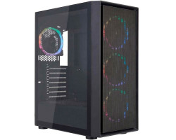 Корпус 1stPlayer Go6-BK-4FS7, Black, без БЖ, Midi Tower