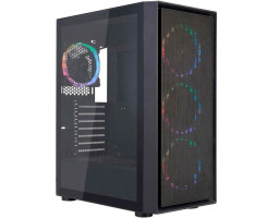 Корпус 1stPlayer Go6-BK-4FS7, Black, без БЖ, Midi Tower