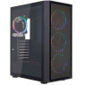 Корпус 1stPlayer Go6-BK-4FS7, Black, без БЖ, Midi Tower