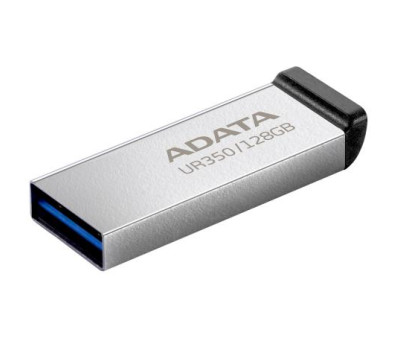 Флеш накопичувач USB 128Gb ADATA UR350, Silver/ Black, USB 3.2 Gen 1, до 100 МБ/ с (UR350-128G-RSR/ BK)