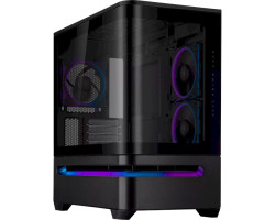 Корпус Asus Prime AP202 ARGB Tempered Glass Black, без БЖ, Mini Tower, для Micro-ATX /  Mini-ITX, 2xU