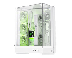 Корпус GameMax T20, White, без БЖ (формат SFX-L), Mid Tower, для MicroATX /  Mini-ITX, 1xType-C /  1xU