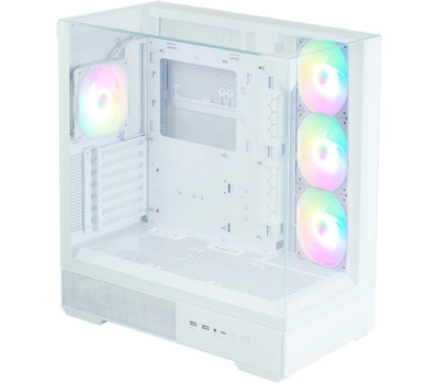 Корпус Zalman P40 Prism Plus, White, Mid Tower, без БЖ, для ATX / Micro ATX / Mini ITX, 1xType-C / 2 Корпус Zalman P40 Prism Plus, White, Mid Tower, без БЖ, для ATX / Micro ATX / Mini ITX, 1xType-C / 2