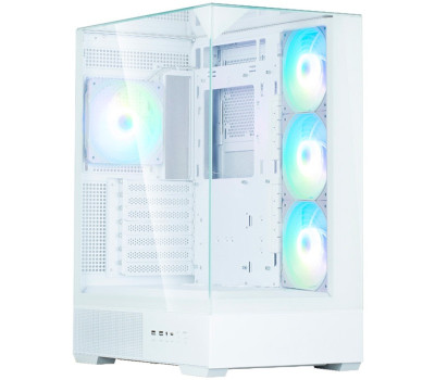 Корпус Zalman P40 Prism Plus, White, Mid Tower, без БЖ, для ATX /  Micro ATX /  Mini ITX, 1xType-C /  2
