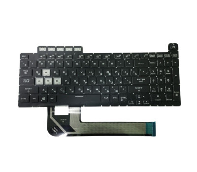 Клавиатура для ноутбука Asus FA506, FX506 Series Black, (No Frame), с цветной подсветкой, RU