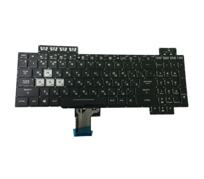 Клавиатура для ноутбука Asus Gaming FX504 с подсветкой (Red Light), Black, RU Клавиатура для ноутбука Asus Gaming FX504 с подсветкой (Red Light), Black, RU