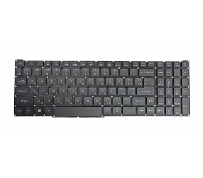 Клавіатура для ноутбука Acer Nitro 5 AN515-54 з підсвічуванням (Orange Light), Black, (No Frame), RU