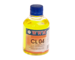 Жидкость промывочная WWM CL04 (желтая, для водорастворимых чернил, 200мл)
