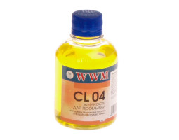 Жидкость промывочная WWM CL04 (желтая, для водорастворимых чернил, 200мл)