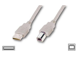 Кабель USB 2.0 - 1.8m AM/ BM Atcom, феррит. фильтр, белый (3795) Кабель USB 2.0 - 1.8m AM/ BM Atcom, феррит. фильтр, белый (3795)