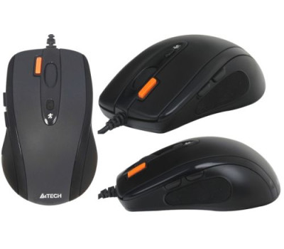Мышь A4Tech N-70FX black V-TRACK USB