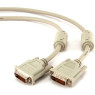 Кабель DVI > DVI 5.0m (DVI-D dual link, 2 феррита), оплетка