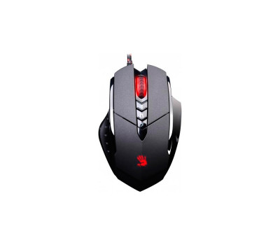 Мышь A4Tech V7M Bloody black, USB, Optical, 3200 dpi,  metal feet, подсветка