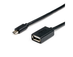 Кабель USB 2.0 - 0.1m AF/ microUSB 5P OTG Atcom, черный (3792) Кабель USB 2.0 - 0.1m AF/ microUSB 5P OTG Atcom, черный (3792)