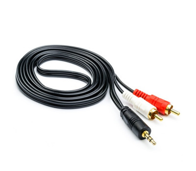 Кабель аудио DC3.5 > 2RCA, mini-jack(M) > 2тюльпана (M) Atcom, 5.0m, пакет (10709)