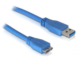 Кабель USB 3.0 - 0.8m AM/ micro-B Atcom, blue (12825)