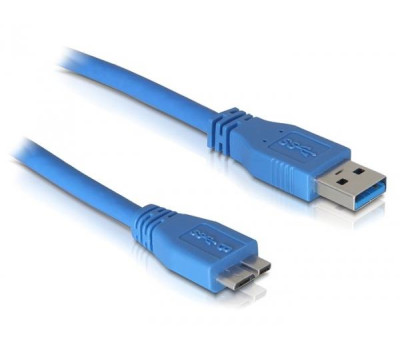 Кабель USB 3.0 - 0.8m AM/ micro-B Atcom, blue (12825)