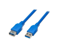 Кабель удлинитель USB 3.0 - 0.8m AM/ AF ATcom, синий (11202)