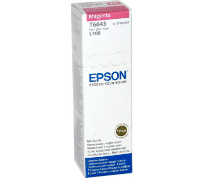 Чернила Epson L100 70ml Magenta OEM (C13T66434A) Чернила Epson L100 70ml Magenta OEM (C13T66434A)