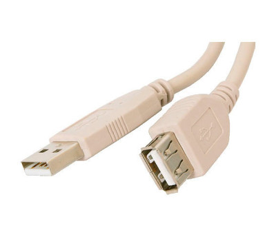 Кабель удлинитель USB 2.0 - 5.0m AM/ AF Atcom, белый (4717)