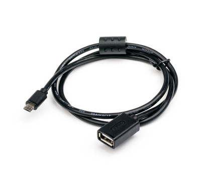 Кабель USB 2.0 - 0.8m AF/ microUSB 5P OTG Atcom, черный (16028)