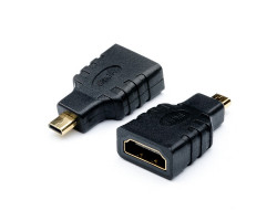 Переходник micro HDMI > HDMI (micro HDMI папа - HDMI мама) (16090)