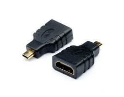 Переходник micro HDMI > HDMI (micro HDMI папа - HDMI мама) (16090)