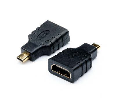 Переходник micro HDMI > HDMI (micro HDMI папа - HDMI мама) (16090)