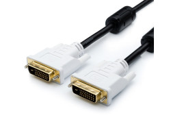 Кабель DVI > DVI 1.8m (DVI-D 2 феррита) ATcom (8057)