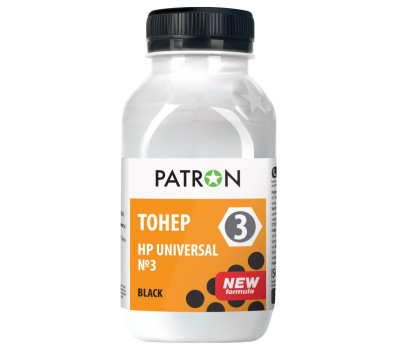 Тонер HP Универсальный №3 P1005/ P1505/ P2015/ P2035/ 2055/ P4015, 100 г, Patron (PN-HU3-100)
