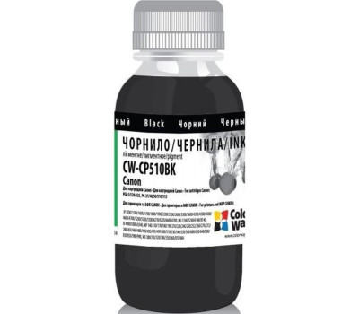 Чернила ColorWay  Canon Pigm PGI-5/ 520/ PG-37/ CLI-8 100ml Black pigment ( CW-CP510BK01)