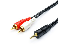 Кабель аудио DC3.5 > 2RCA, mini-jack(M) > 2тюльпана (M) Atcom, 3.0m, пакет (10708) Кабель аудио DC3.5 > 2RCA, mini-jack(M) > 2тюльпана (M) Atcom, 3.0m, пакет (10708)