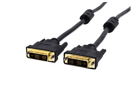 Кабель DVI > DVI 1.8m DVI-D Single link, gold-plated connectors, black/ grey Кабель DVI > DVI 1.8m DVI-D Single link, gold-plated connectors, black/ grey
