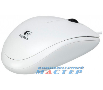 Мышь Logitech B100 Optical White USB
