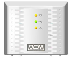 Стабилизатор Powercom TCA-1200 черный, ступенчатый, 600Вт